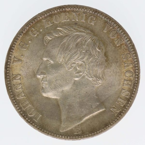 altdeutschland-deutsche-silbermuenzen - Sachsen Johann Vereinstaler 1871