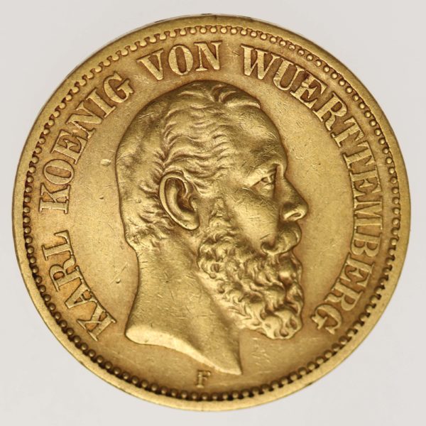 deutsches-kaiserreich-ab-1871 - Württemberg Karl 20 Mark 1873