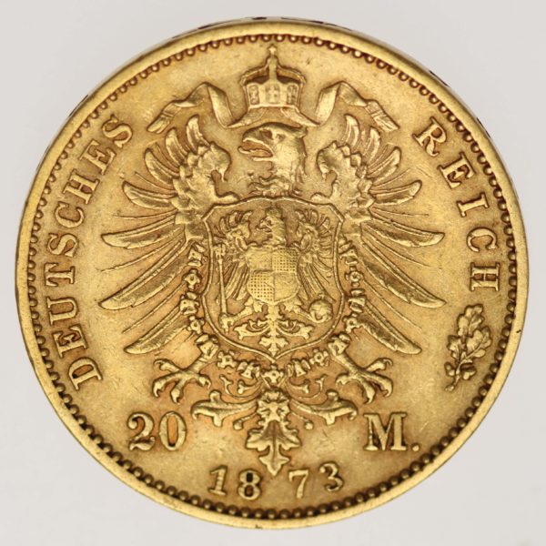 deutsches-kaiserreich-ab-1871 - Württemberg Karl 20 Mark 1873