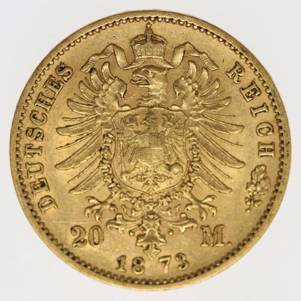 deutsches-kaiserreich-ab-1871 - Württemberg Karl 20 Mark 1873