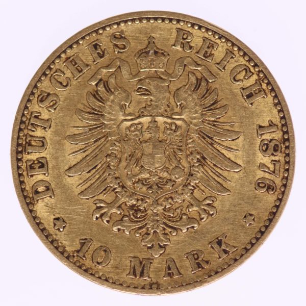 deutsches-kaiserreich-ab-1871 - Baden Friedrich I. 10 Mark 1876