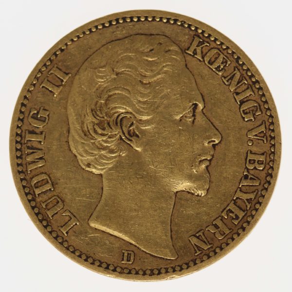 deutsches-kaiserreich-ab-1871 - Bayern Ludwig II. 20 Mark 1872