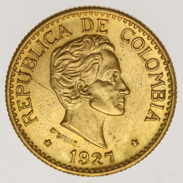 kolumbien - Kolumbien 5 Pesos 1927
