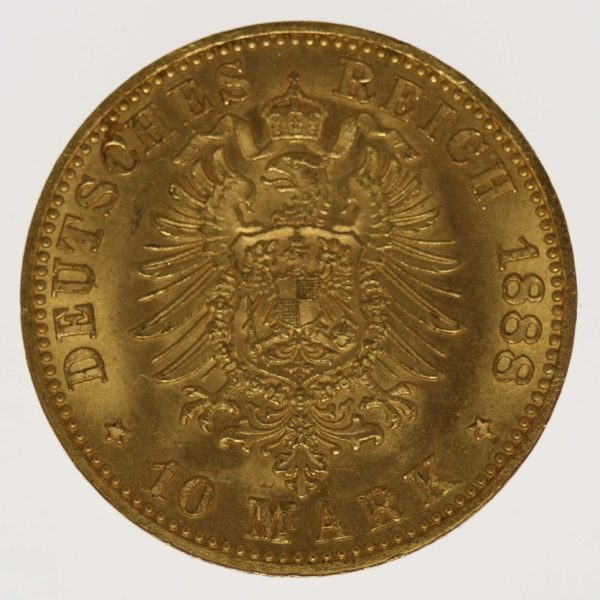 deutsches-kaiserreich-ab-1871 - Preussen Friedrich III. 10 Mark 1888