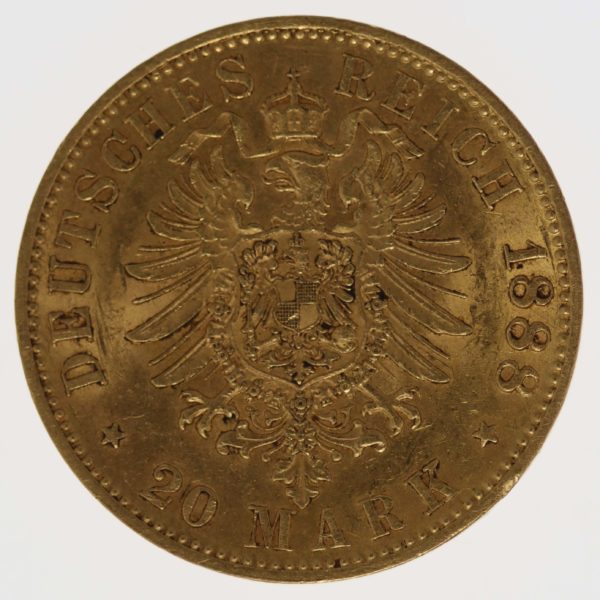 deutsches-kaiserreich-ab-1871 - Preussen Friedrich III. 20 Mark 1888