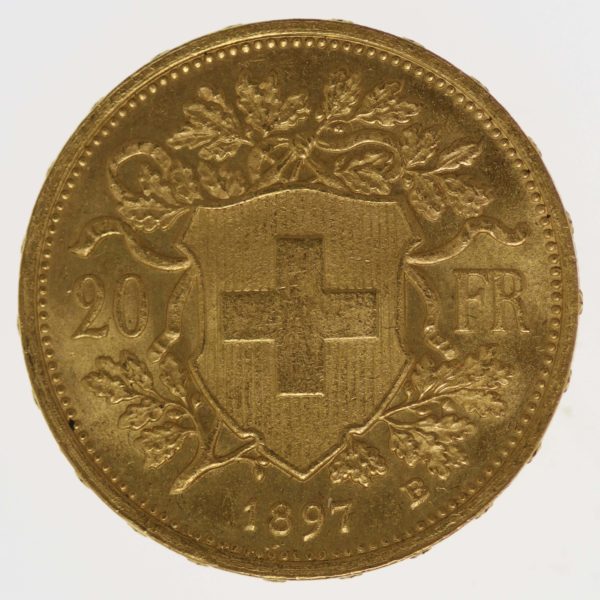 schweiz - Schweiz 20 Franken 1897 B Vreneli
