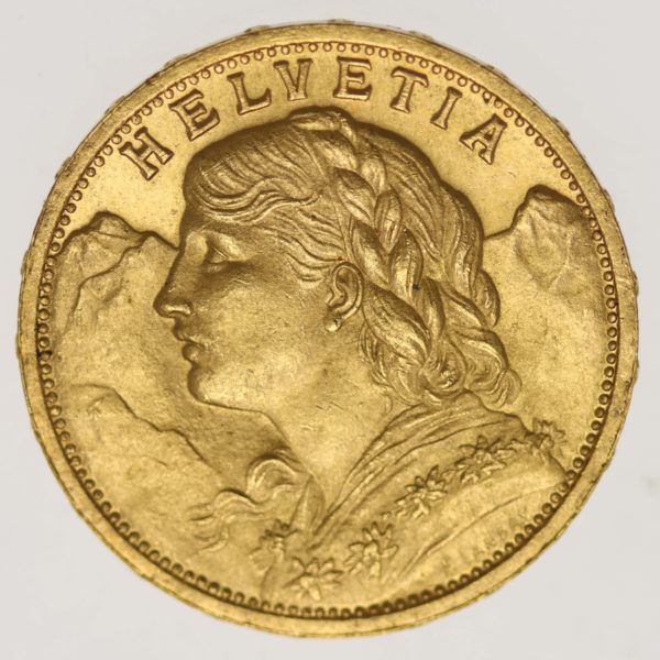 schweiz - Schweiz 20 Franken 1897 B Vreneli