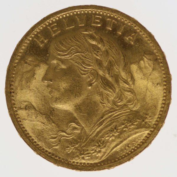 schweiz - Schweiz 20 Franken 1897 B Vreneli