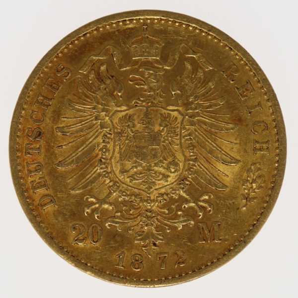 deutsches-kaiserreich-ab-1871 - Württemberg Karl 20 Mark 1872