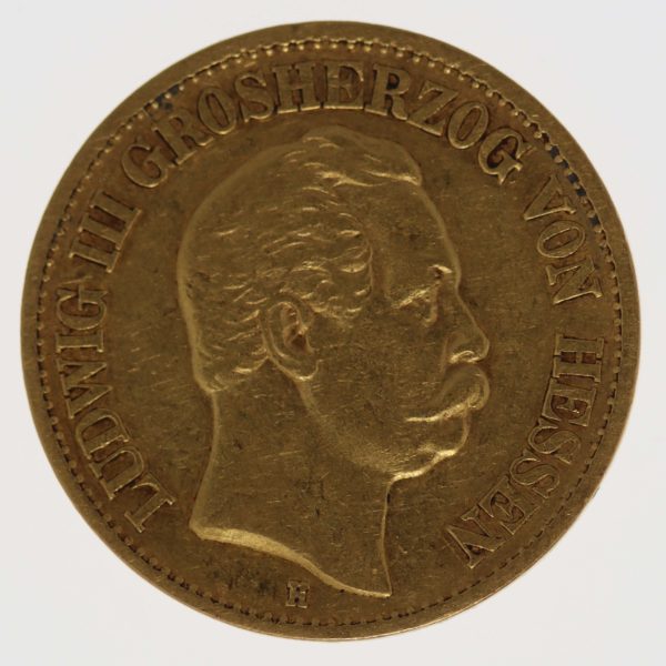 deutsches-kaiserreich-ab-1871 - Hessen Ludwig III. 10 Mark 1875