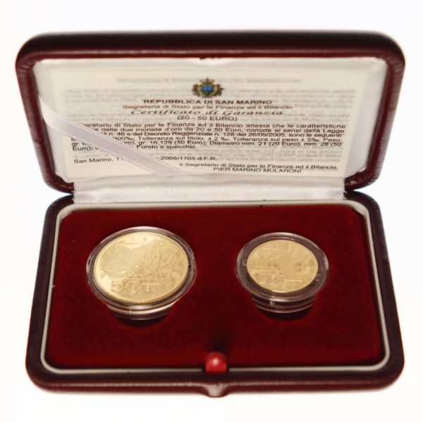 san-marino - San Marino Set 20 + 50 Euro 2005