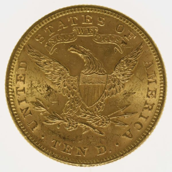 usa - USA 10 Dollars 1893 Liberty / Kopf