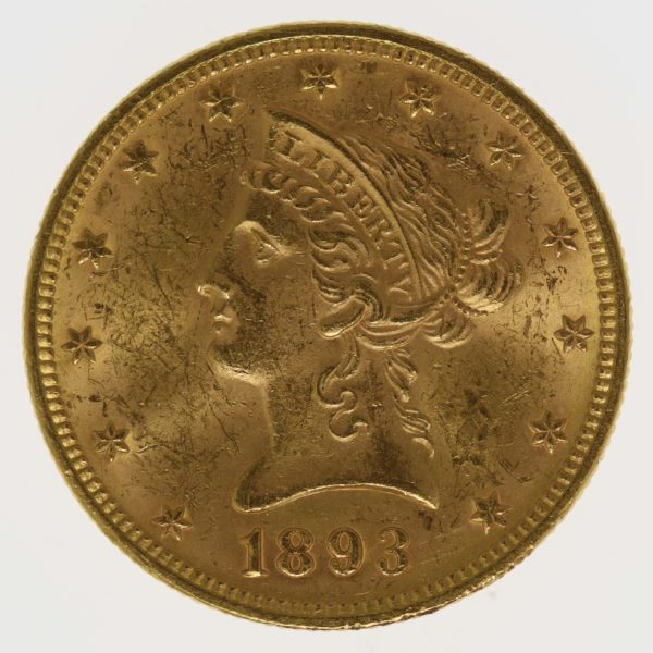 usa - USA 10 Dollars 1893 Liberty / Kopf