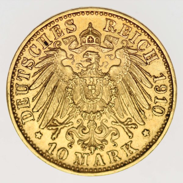 deutsches-kaiserreich-ab-1871 - Baden Friedrich II. 10 Mark 1910