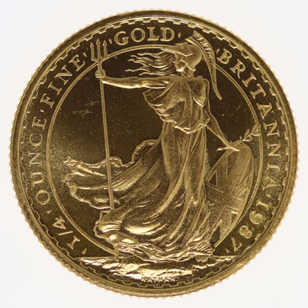 grossbritannien - Großbritannien Elisabeth II. 25 Pounds 1987 Britannia