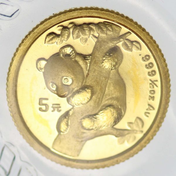 china - China Panda 5 Yuan 1996 1/20 Unze