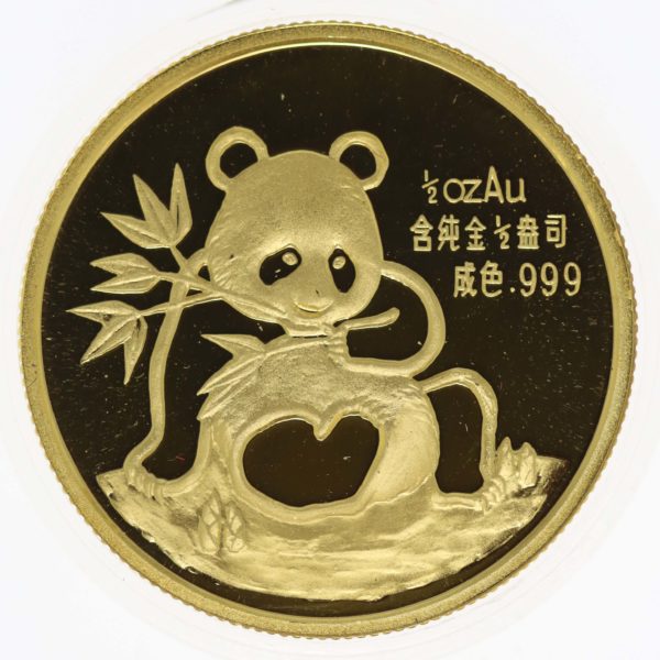 china - China Panda 1/2 Unze 1991 Munich International Coin Show