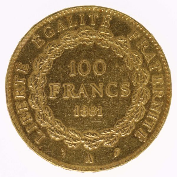 frankreich - Frankreich 100 Francs 1881 A