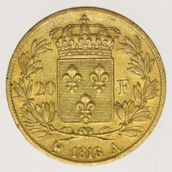 frankreich - Frankreich Louis XVIII. 20 Francs 1818 A