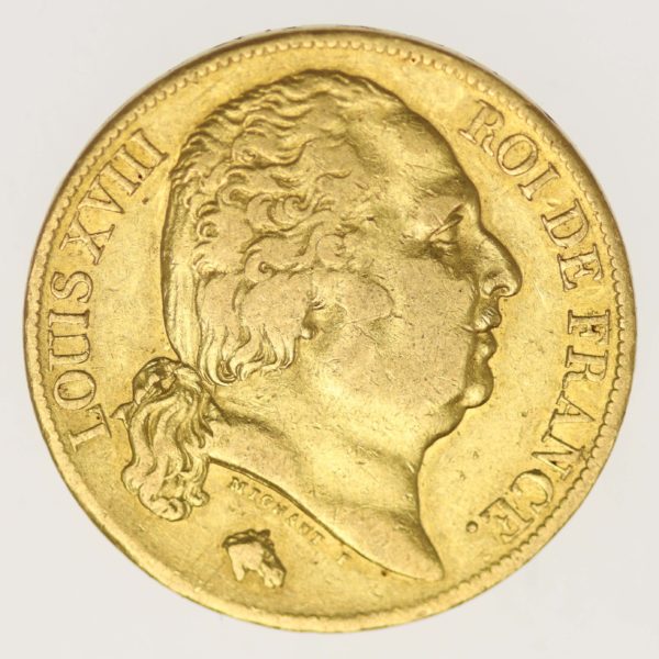 frankreich - Frankreich Louis XVIII. 20 Francs 1818 A