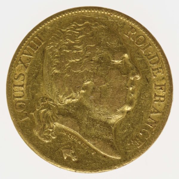 frankreich - Frankreich Louis XVIII. 20 Francs 1818 A