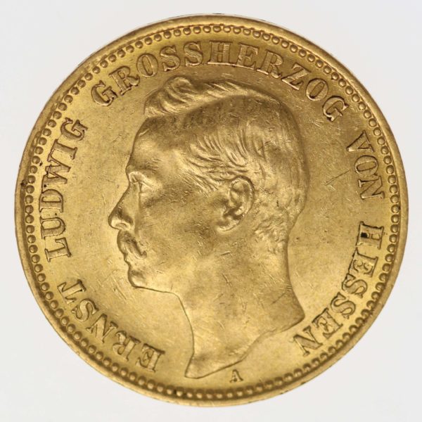 deutsches-kaiserreich-ab-1871 - Hessen Ernst Ludwig 20 Mark 1911