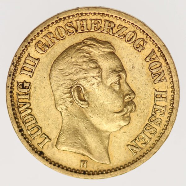 deutsches-kaiserreich-ab-1871 - Hessen Ludwig III. 20 Mark 1873