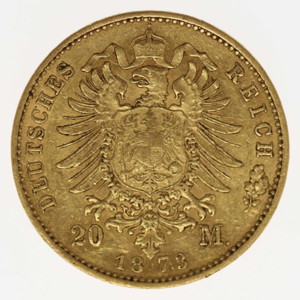 deutsches-kaiserreich-ab-1871 - Hessen Ludwig III. 20 Mark 1873