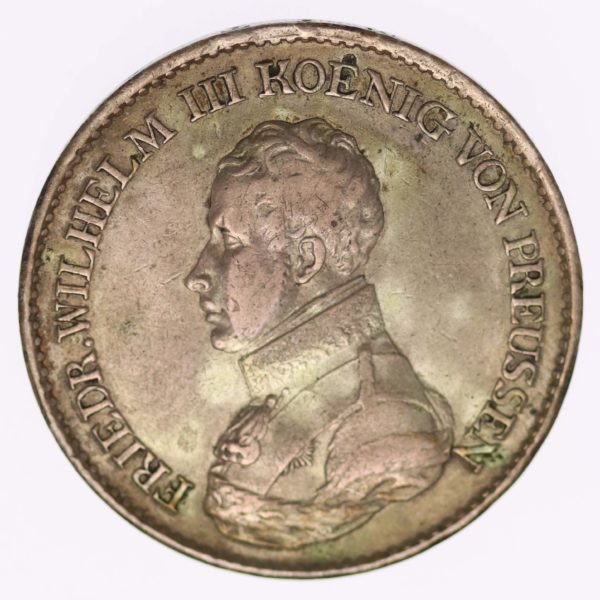 altdeutschland-deutsche-silbermuenzen - Preussen Friedrich Wilhelm III. Taler 1818 D
