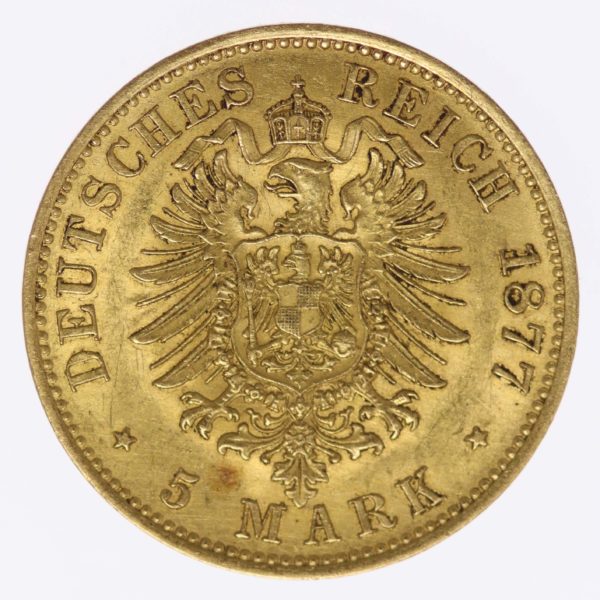 deutsches-kaiserreich-ab-1871 - Preussen Wilhelm I. 5 Mark 1877 A