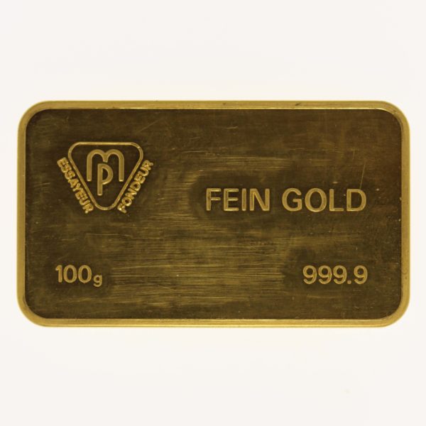 goldbarren - Goldbarren 100 Gramm Schweiz Bank Leu