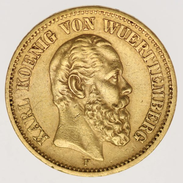 deutsches-kaiserreich-ab-1871 - Württemberg Karl 20 Mark 1873