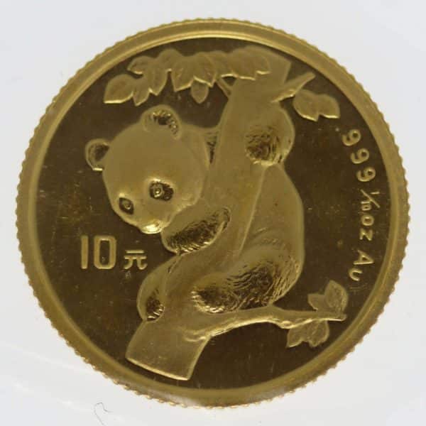 china - China Panda 10 Yuan 1996 1/10 Unze