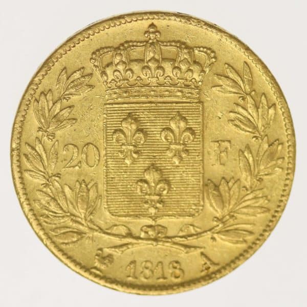 frankreich - Frankreich Louis XVIII. 20 Francs 1818 A