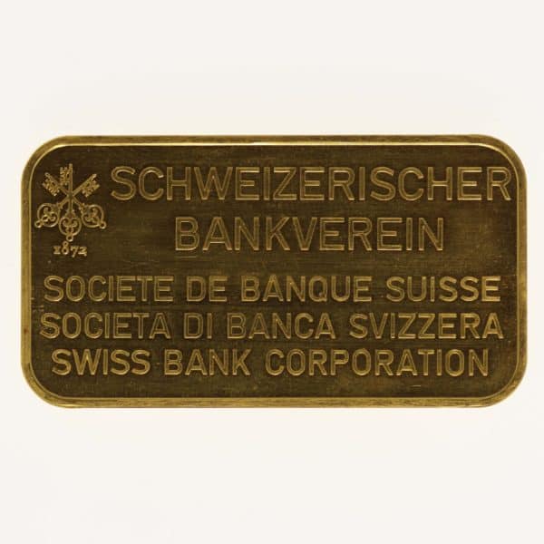 goldbarren - Goldbarren 100 Gramm SBS Societe de Banque Suisse
