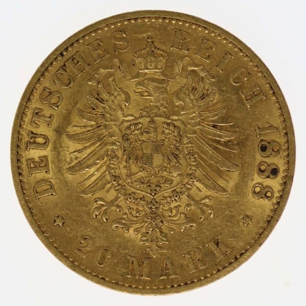 deutsches-kaiserreich-ab-1871 - Preussen Friedrich III. 20 Mark 1888