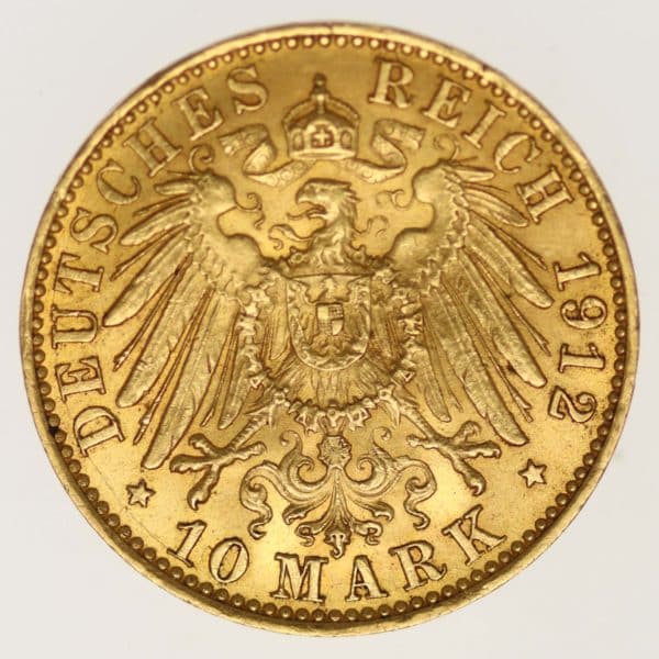 deutsches-kaiserreich-ab-1871 - Preussen Wilhelm II. 10 Mark 1912 A