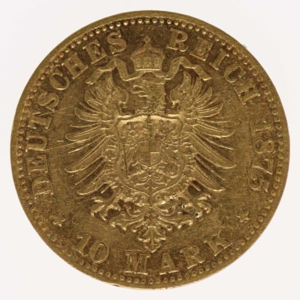 deutsches-kaiserreich-ab-1871 - Sachsen Albert 10 Mark 1875