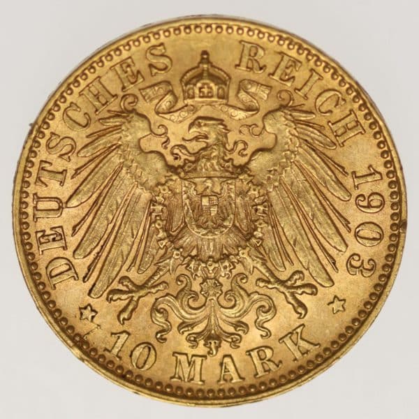 deutsches-kaiserreich-ab-1871 - Sachsen Georg 10 Mark 1903