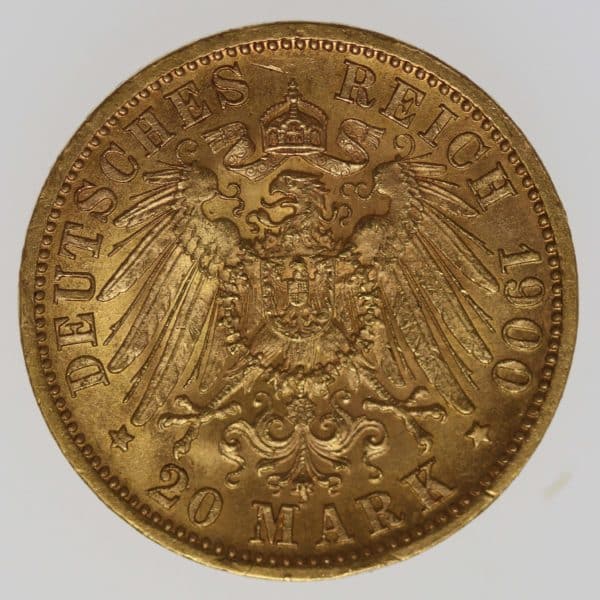 deutsches-kaiserreich-ab-1871 - Württemberg Wilhelm II. 20 Mark 1900