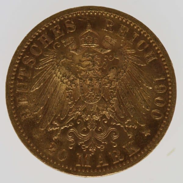 deutsches-kaiserreich-ab-1871 - Württemberg Wilhelm II. 20 Mark 1900