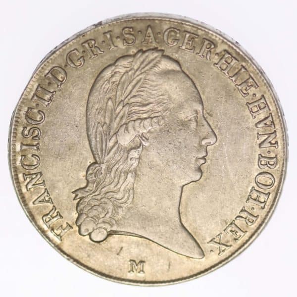 oesterreich-silbermuenzen-uebriges-europa - Österreich RDR Franz II. Kronentaler 1796 M