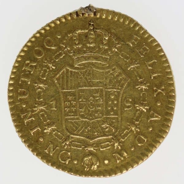 unkategorisiert, guatemala - Guatemala Fernando VII Escudo 1817 NG M