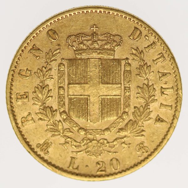 italien - Italien Vittorio Emanuele II. 20 Lire 1873