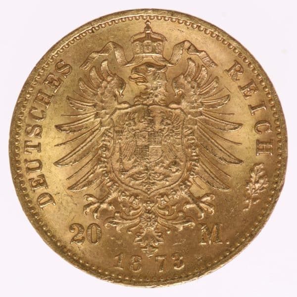 deutsches-kaiserreich-ab-1871 - Preussen Wilhelm I. 20 Mark 1873 B
