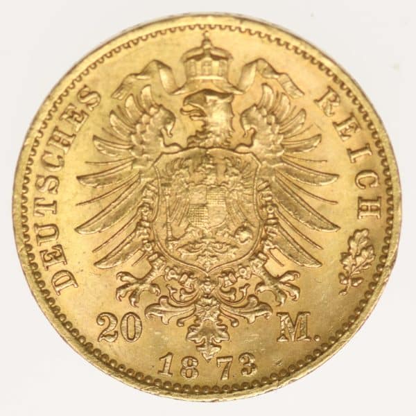deutsches-kaiserreich-ab-1871 - Preussen Wilhelm I. 20 Mark 1873 B