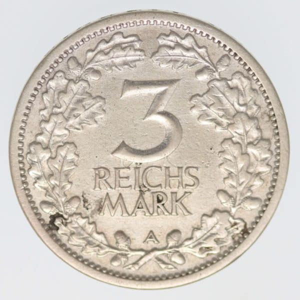 weimarer-republik-deutsche-silbermuenzen - Weimarer Republik 3 Reichsmark 1931