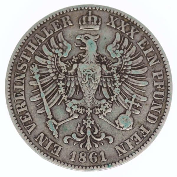 altdeutschland-deutsche-silbermuenzen - Preussen Wilhelm I. Vereinstaler 1861
