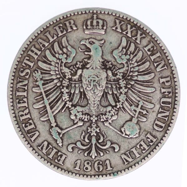 altdeutschland-deutsche-silbermuenzen - Preussen Wilhelm I. Vereinstaler 1861