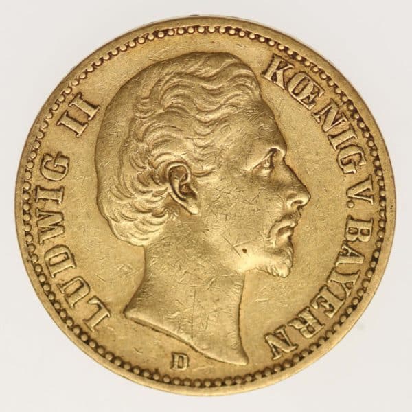 deutsches-kaiserreich-ab-1871 - Bayern Ludwig II. 20 Mark 1874